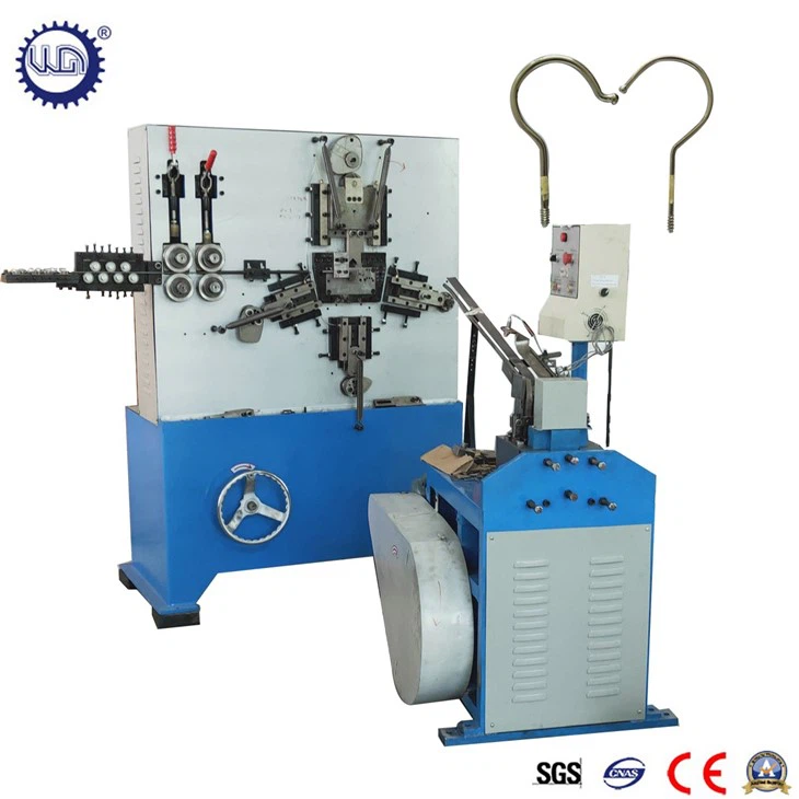 Automatic Thick Iron Hanger Hook Bending With Thread Machine